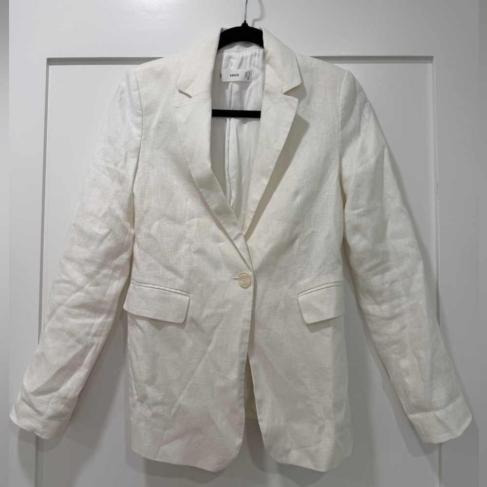 Mango Cream Blazer for Women
